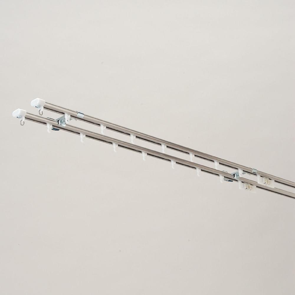 トーソー　Ｃ型カーテンレール　ステンレス　マグネットランナータイプ　ダブル　１．８２ｍ