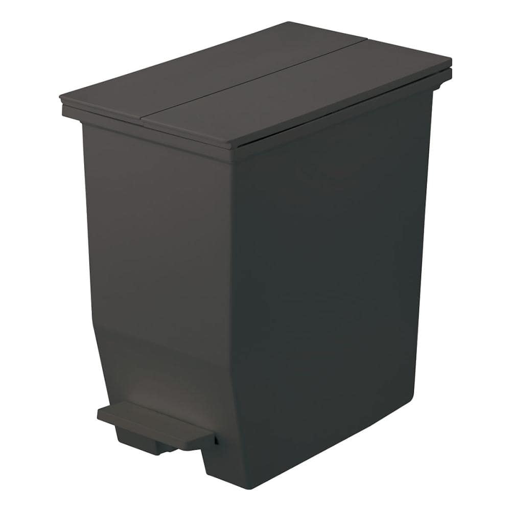 リス　棚下で使えるペダルダストボックス　２０Ｌ　ダークグレー