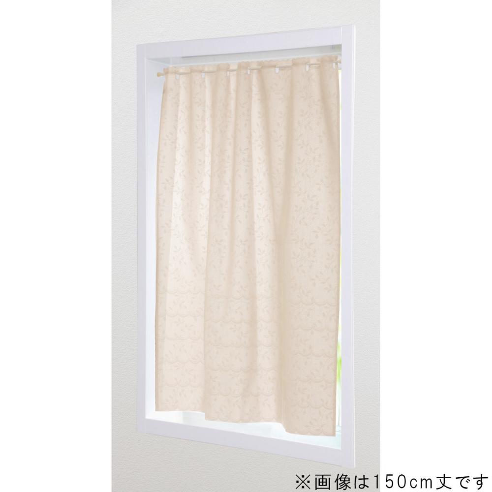 小窓カーテン　ナチュール　ブラウン　１００×１１０ｃｍ