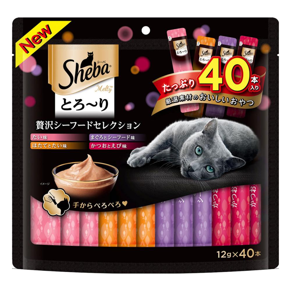 マース　シーバ　とろ～りメルティ　贅沢シーフードセレクション　１２ｇ×４０本入り