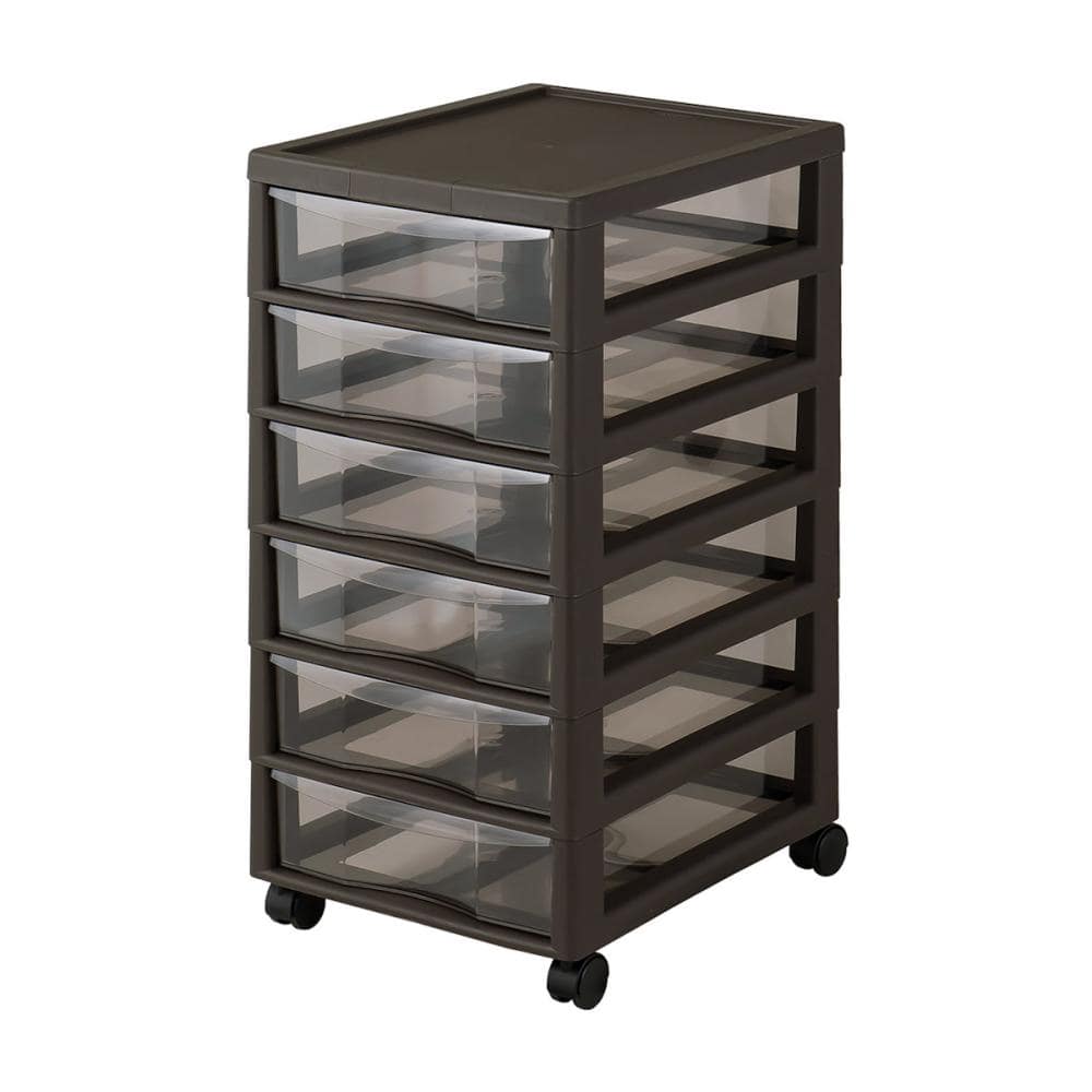 ジェイイージェイ　アプロス　Ｂ４レターケース　深型６段　ダークブラウン