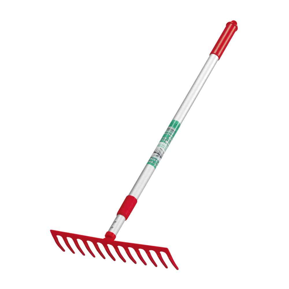 キンボシ　芝生のサッチ取りレーキ（伸縮式）