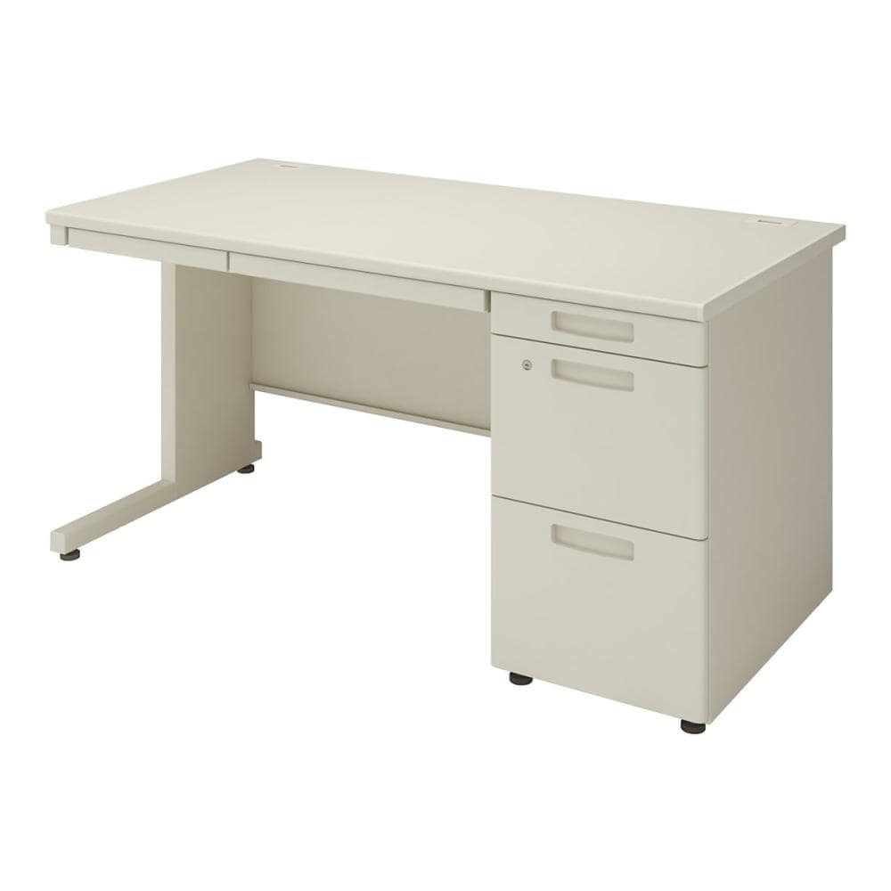 コクヨ　ＩＮＶＥＮＴ　片袖デスク　幅１４０ｃｍ　ナチュラルグレー　ＴＫＧ－Ｄ１４７Ｆ１Ｎ３