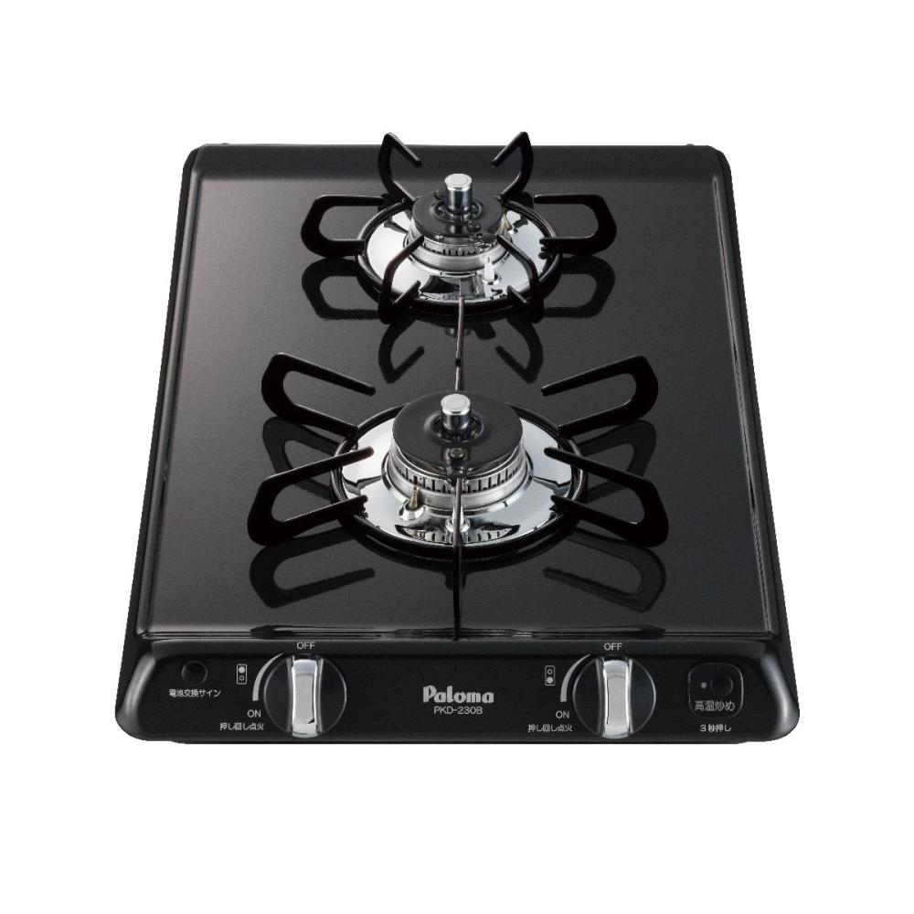 パロマ　ビルトインコンロ　ミニキッチンタイプ　ホーロートップ　都市ガス１３Ａ用　ＰＫＤ２３０Ｂ