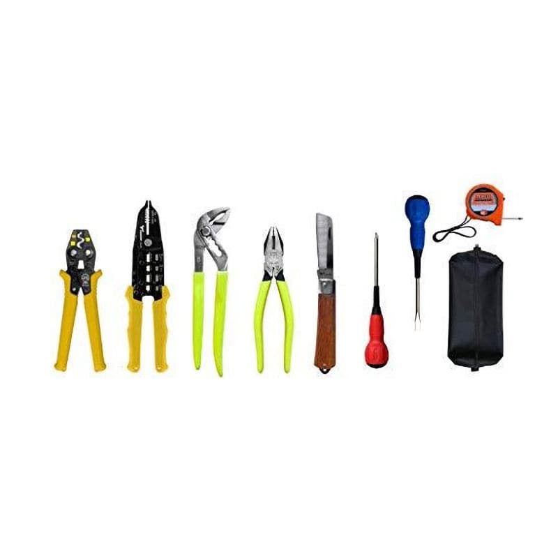 ツノダ　電気工事士セット９点（圧着ミニ）　ＴＳ－Ｅ０１Ｓ