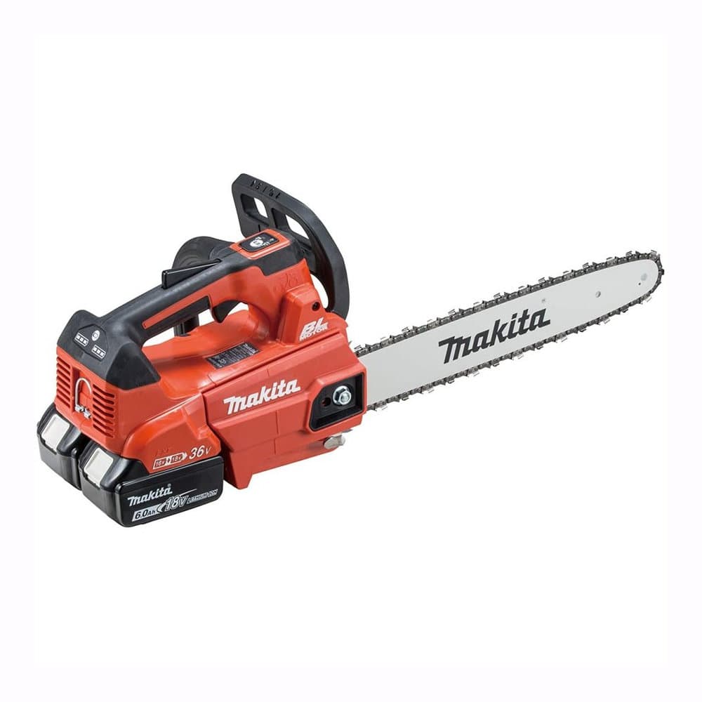 マキタ　３６Ｖ充電式チェーンソー　赤　ＭＵＣ３５６ＤＧＦＲ
