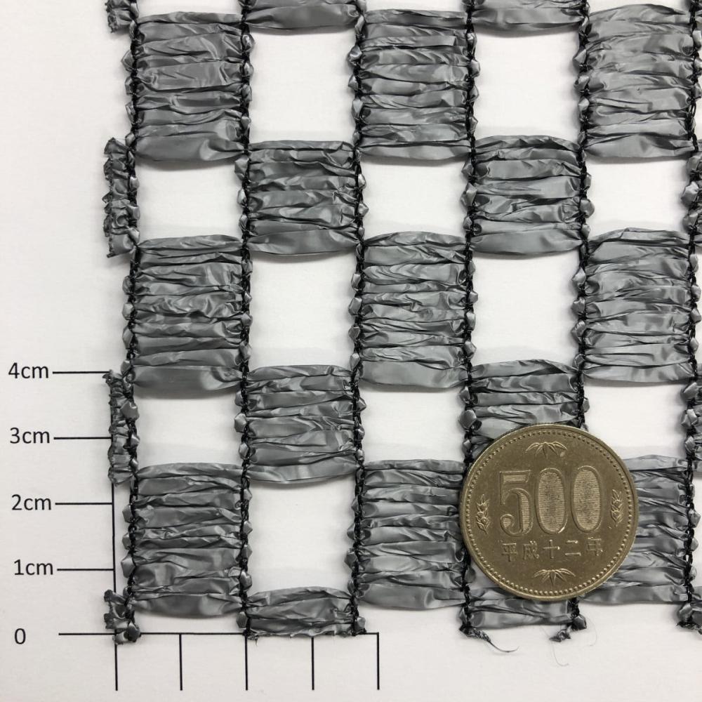 ４５～５０％　遮光ネットシルバーグレイ  市松模様