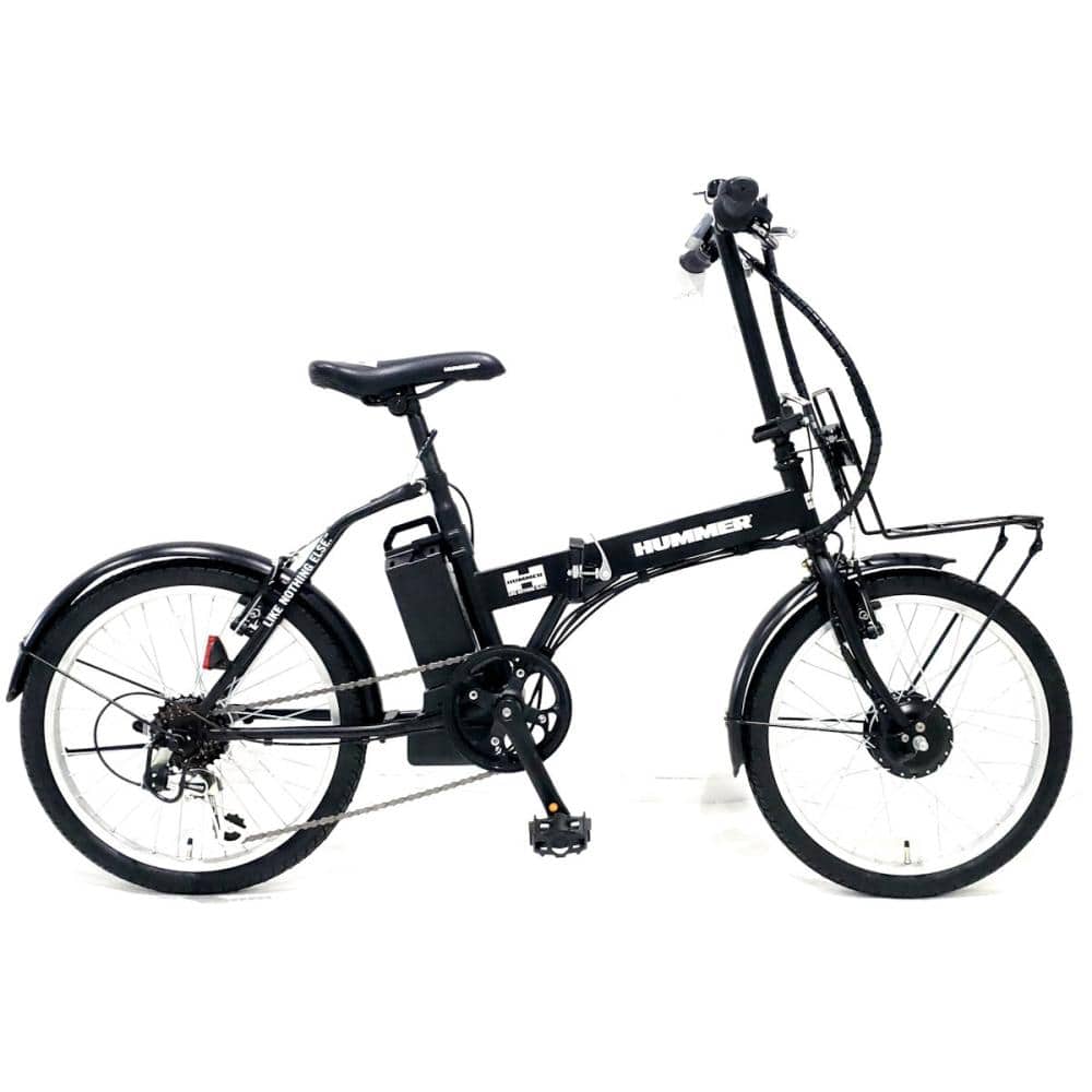 ＨＵＭＭＥＲ（ハマー）　電動アシスト折畳み自転車　２０インチ　外装６段変速　イエロー