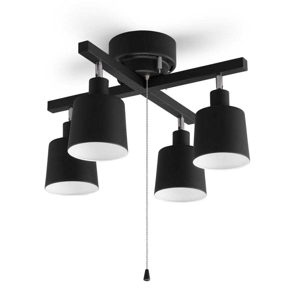 アイリスオーヤマ　４灯シーリングライト　クロス形　ブラック　ＣＥ４ＬＡ－２０Ｃ－Ｂ