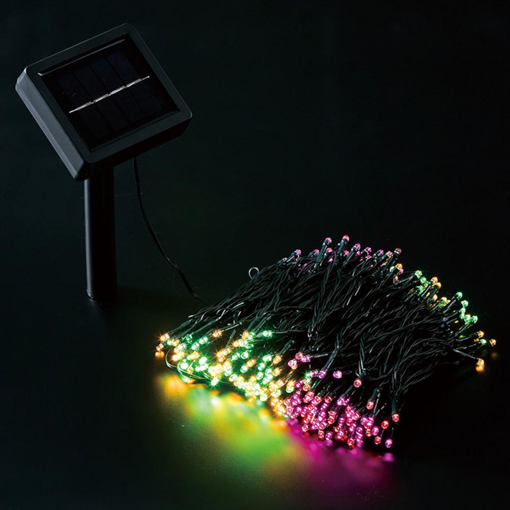 ソーラーイルミネーション３００球　カラー