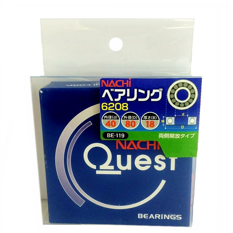 ナチ　ベアリング　６２０８　ＯＰ　ＢＥ－１１９
