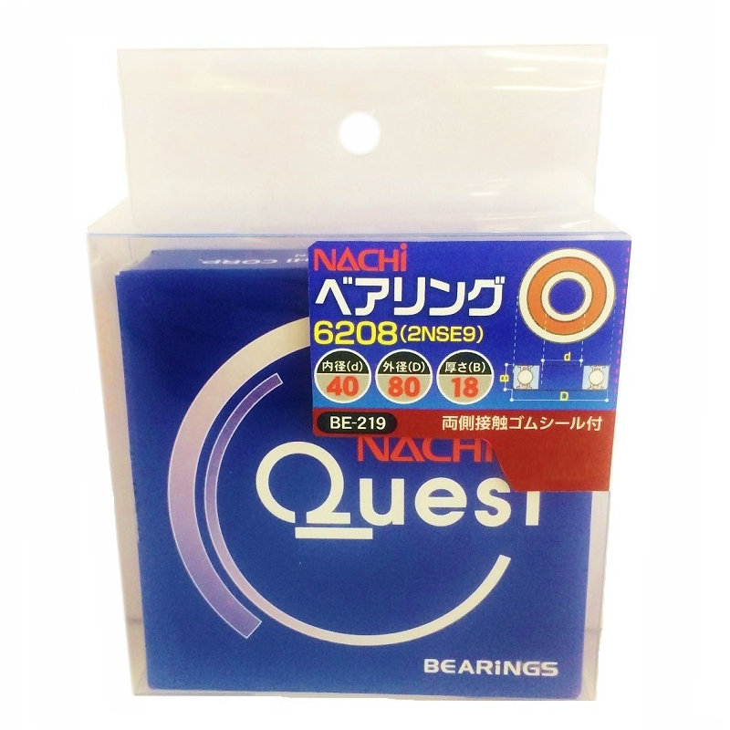 ナチ　ベアリング　６２０８　２ＮＳＥ９　ＢＥ－２１９