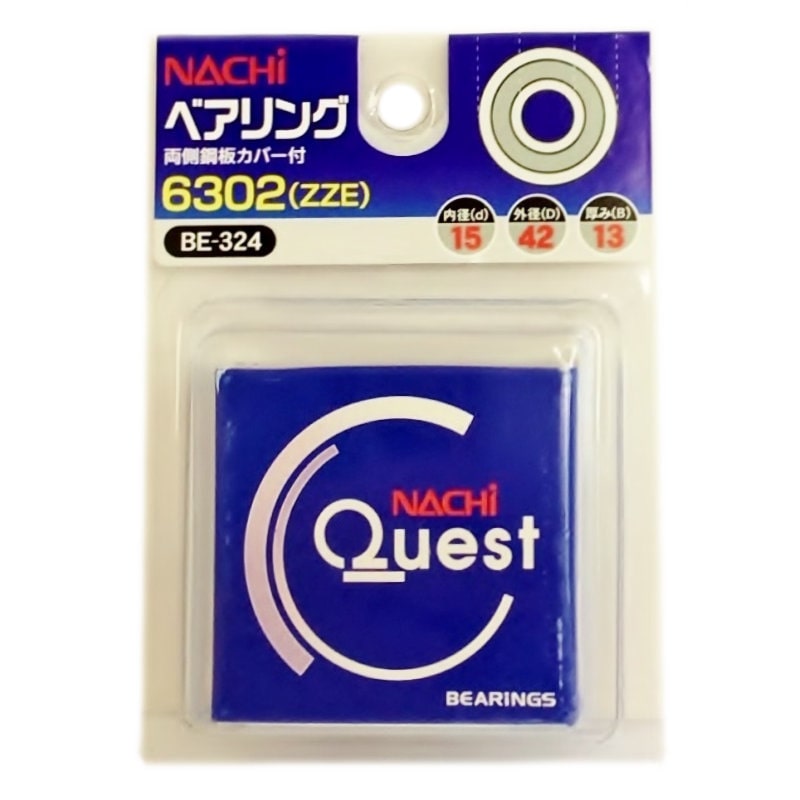 ナチ　ベアリング　６３０２　ＺＺＥ　ＢＥ－３２４