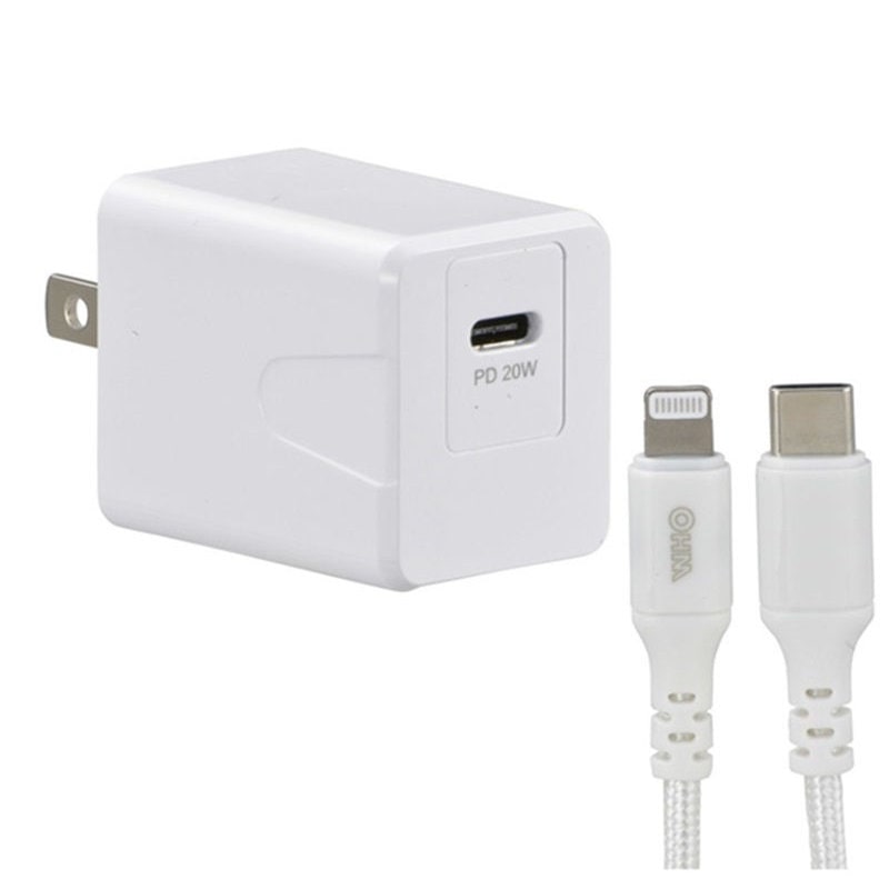 オーム電機　ＡｕｄｉｏＣｏｍｍ　ＡＣ充電器　ＭＩＰ－ＡＰＤ２０