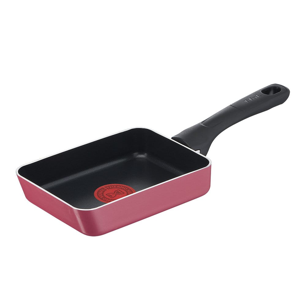 ティファール　クランべリーレッド　取っ手付きエッグロースター　ガス火専用　１２×１８ｃｍ　Ｂ５５９１８