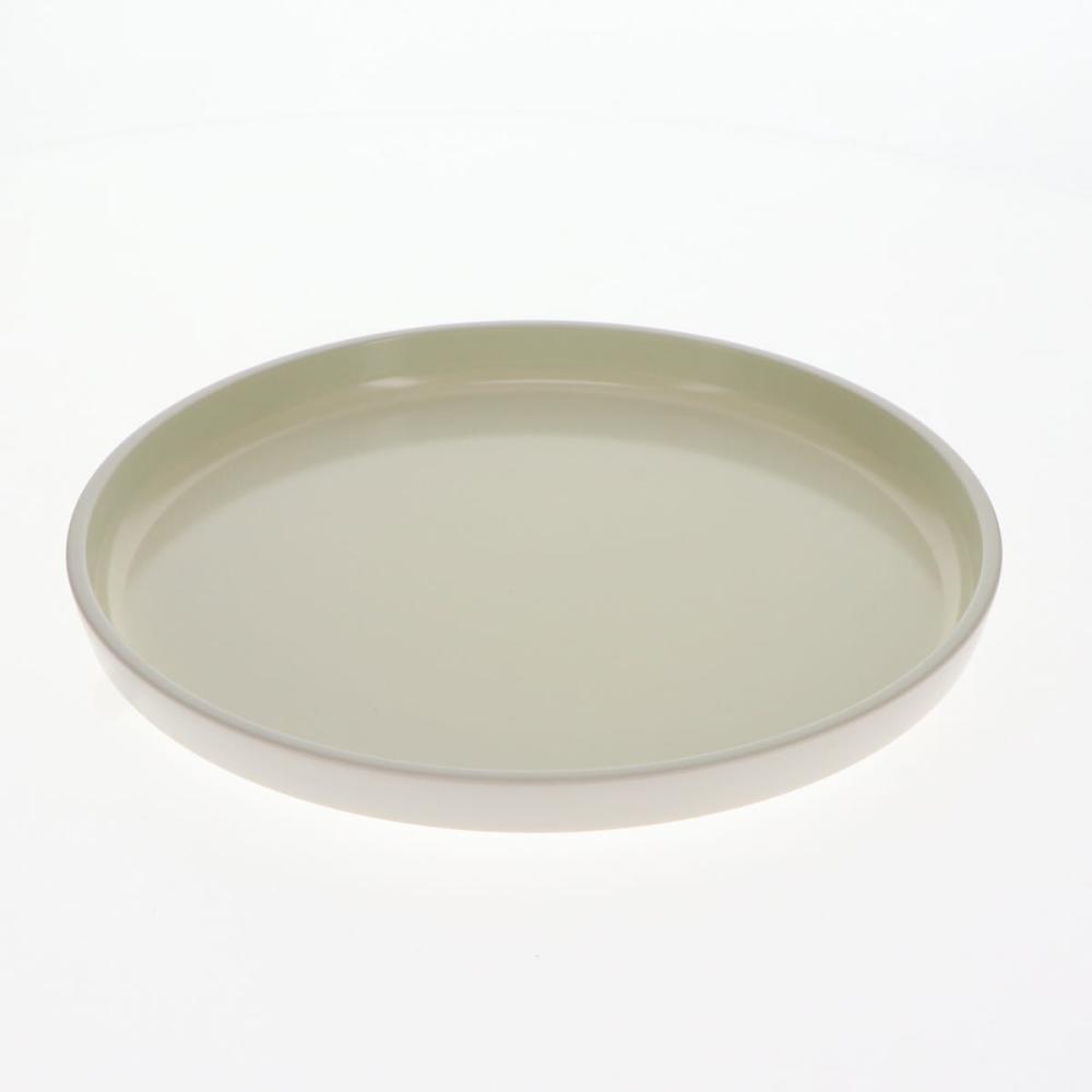 レンジ対応トレー　丸　２４ｃｍ　クリーム