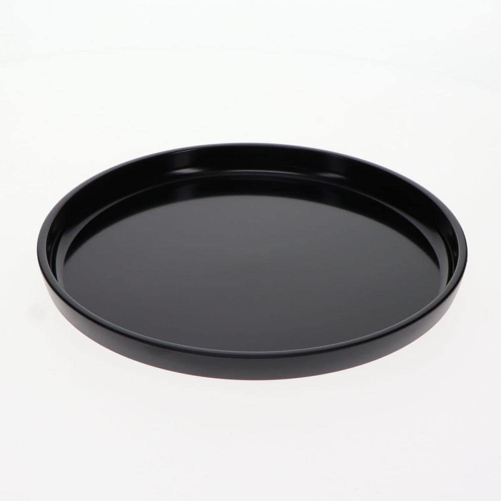 レンジ対応トレー　丸　２４ｃｍ　黒