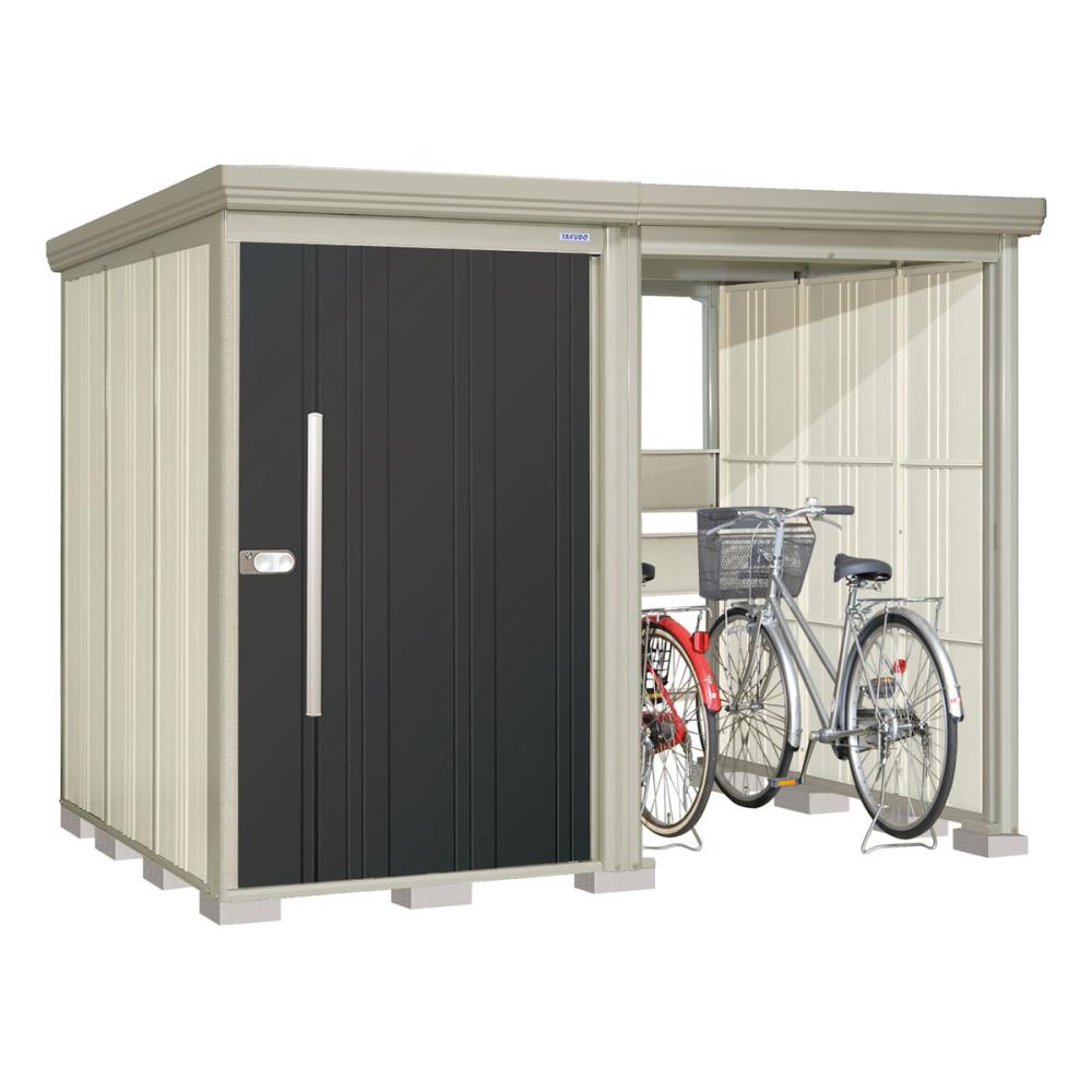 タクボ物置　Ｍｒ．ストックマン　プラスアルファ　間口２８３×奥行１９２ｃｍ　駐輪部間口１５０ｃｍ　一般型・標準屋根　ディープブルー　ＴＰ－２８１９Ｄ