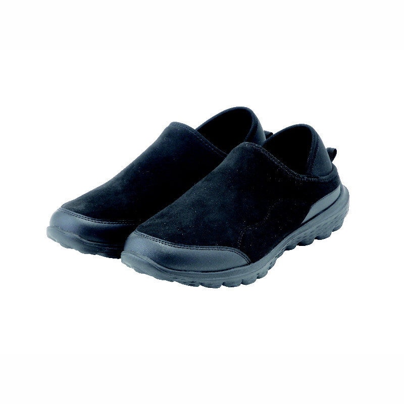 你的品牌名　かかとが踏めるあったかボアシューズ　ブラック　Ｓ