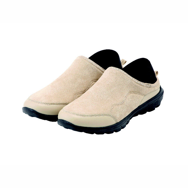 你的品牌名　かかとが踏めるあったかボアシューズ　ベージュ　Ｓ