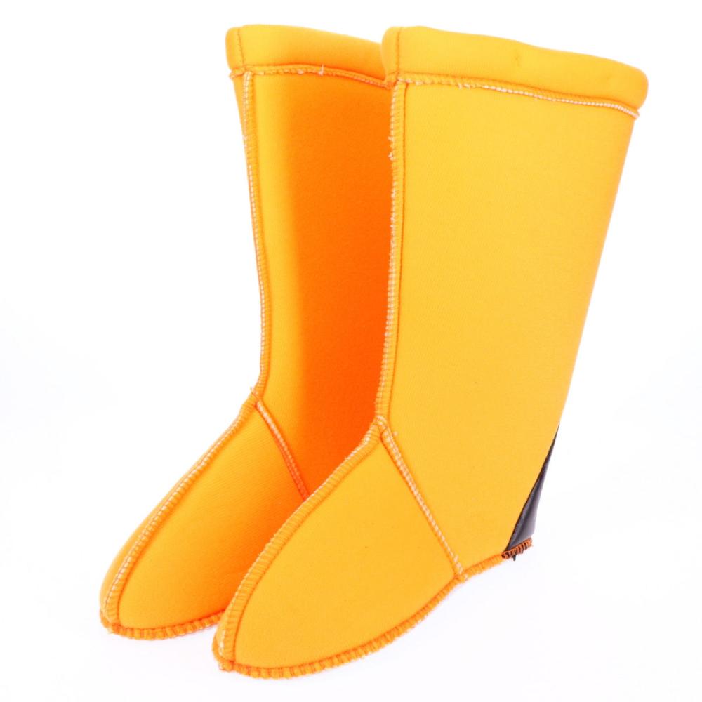 你的品牌名　長靴用インナー　オレンジ　Ｌ