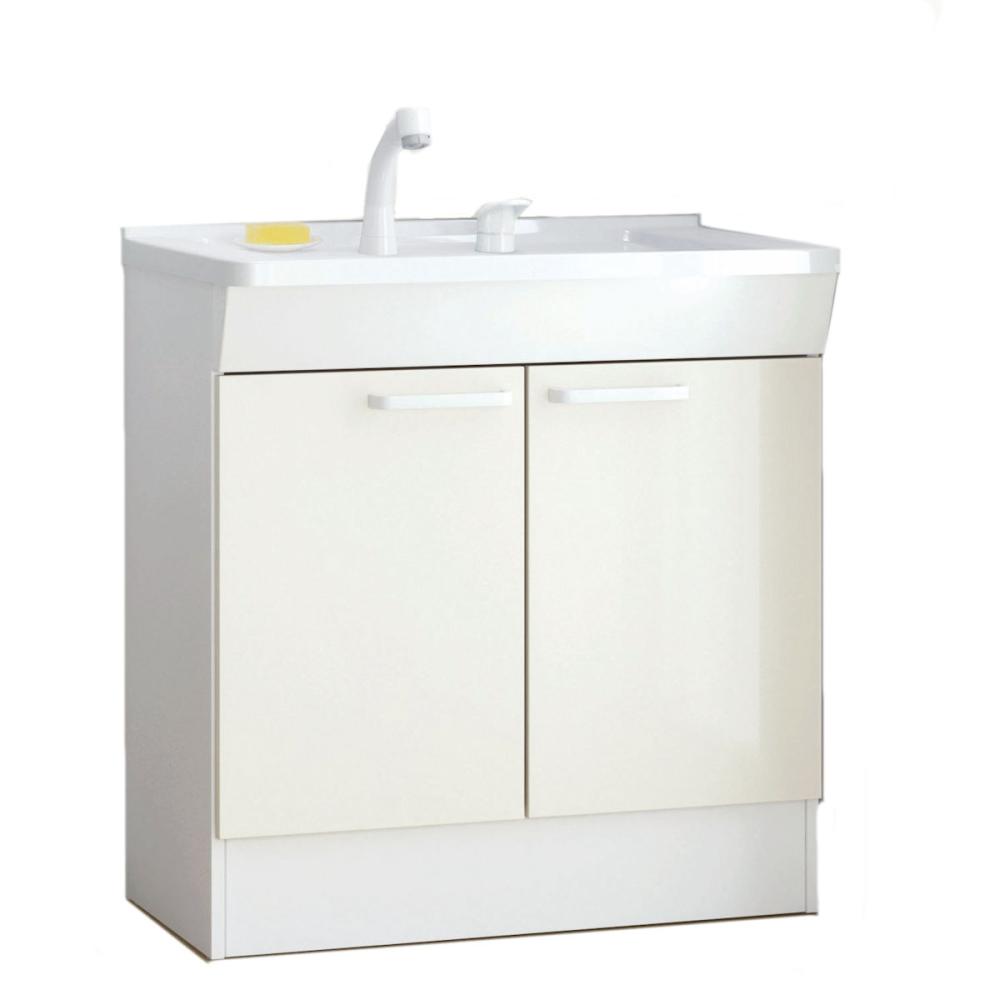 ＴＯＴＯ　化粧台（ＫＣ）　間口７５０　２枚扉　シンシアホワイト　ＬＤＣＬ０７５ＢＡＧＥＮ２Ｂ　一般地用