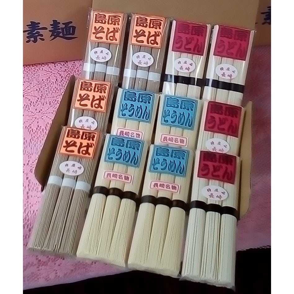 長崎県島原発　麺詰合せそば入　約１．８ｋｇ
