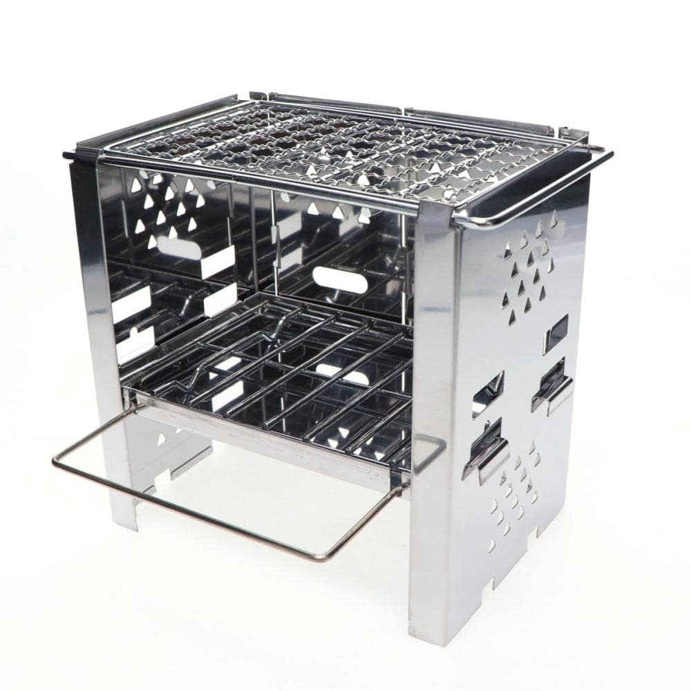 ナチュラルシーズン　ステン焚き火コンロ　角型　ソロ　ＫＤ０４０