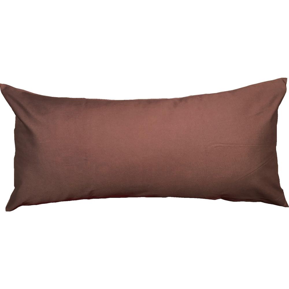 ロング枕カバー　オックス無地　ブラウン　４３×９０ｃｍ