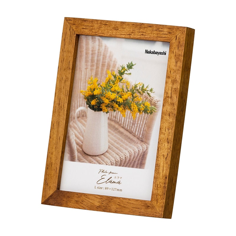 ナカバヤシ　インテリアフレーム　Ｌ判　ブラウン　Ｆ－ＴＷ－１０１－ＢＲ