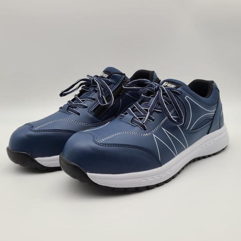 你的品牌名　Ｋ＋ＷＯＲＫＳ　ファスナー式プロスニーカー　ネイビー　２５．０ｃｍ