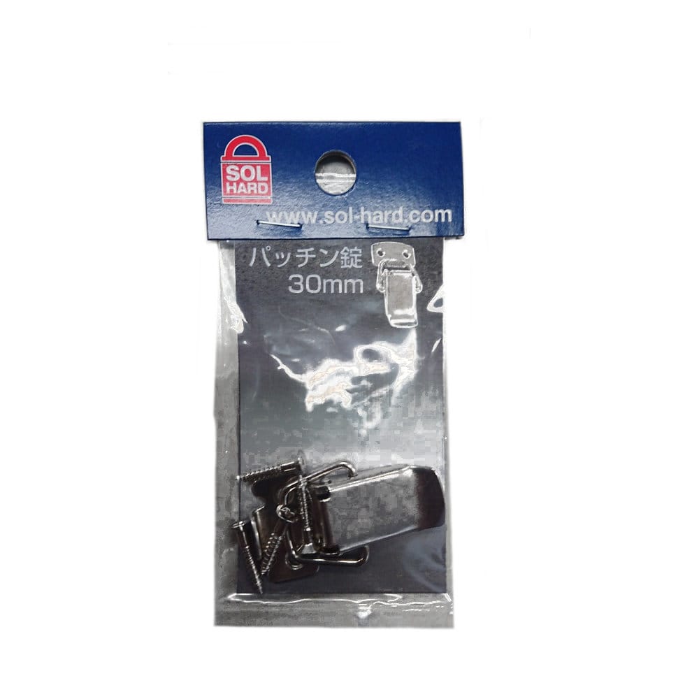 パッチン錠　ニッケル　３０ｍｍ