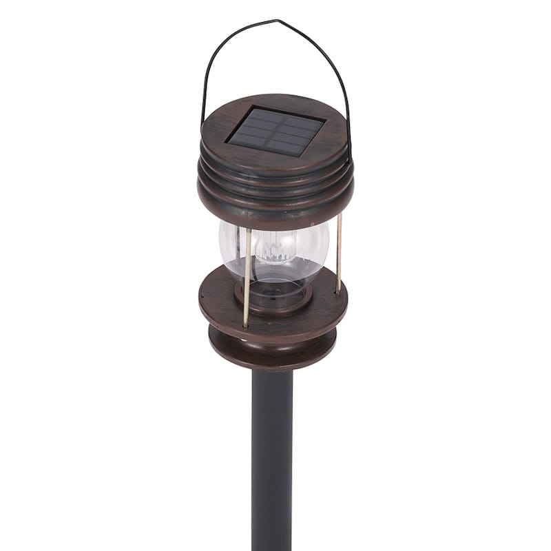 武田コーポレーション　３ＷＡＹ　ヴィンテージ調ＬＥＤソーラーランタン　ブラウン