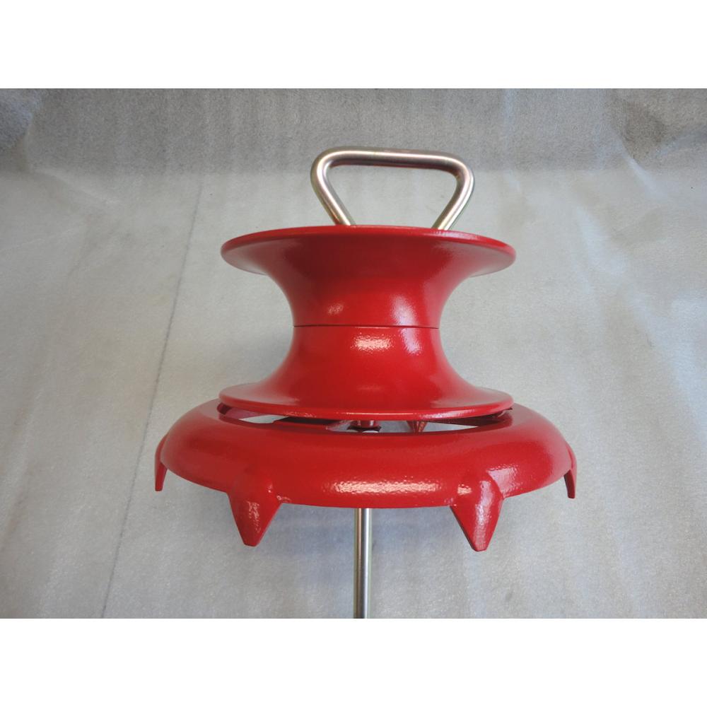 アルミ製ホースガイドローラー　ターンローラーレッド