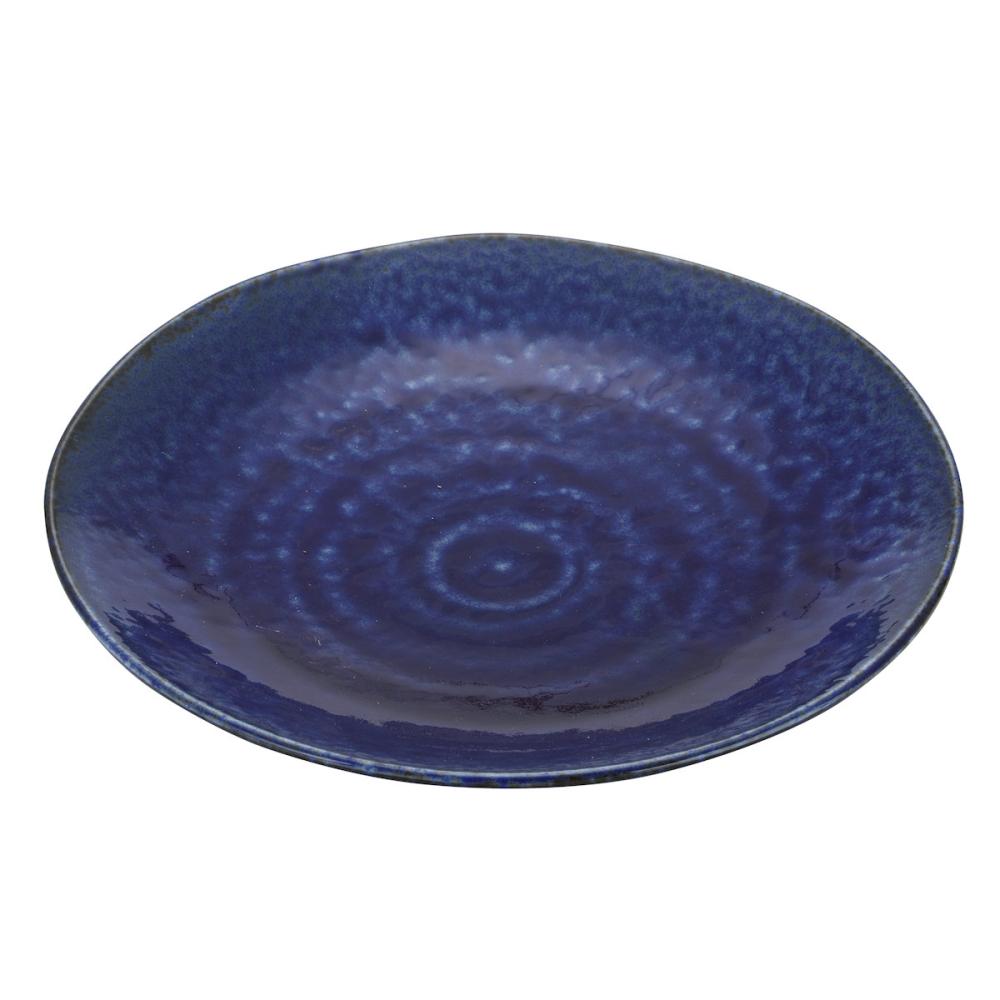 かるい器　軽量皿　２３．５ｃｍ　コバルトブルー