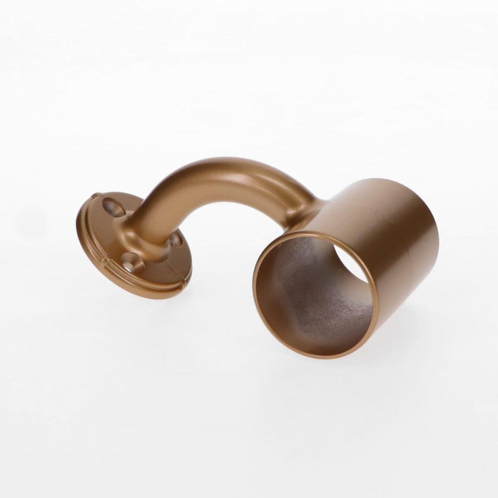 ３２ｍｍ手すり用　ブラケット横型　壁受け　通し　ゴールド　１個