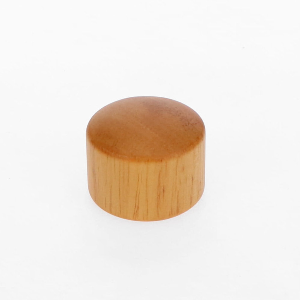 ３２ｍｍ手すり用　エンド部品　木製キャップ　クリア　１個