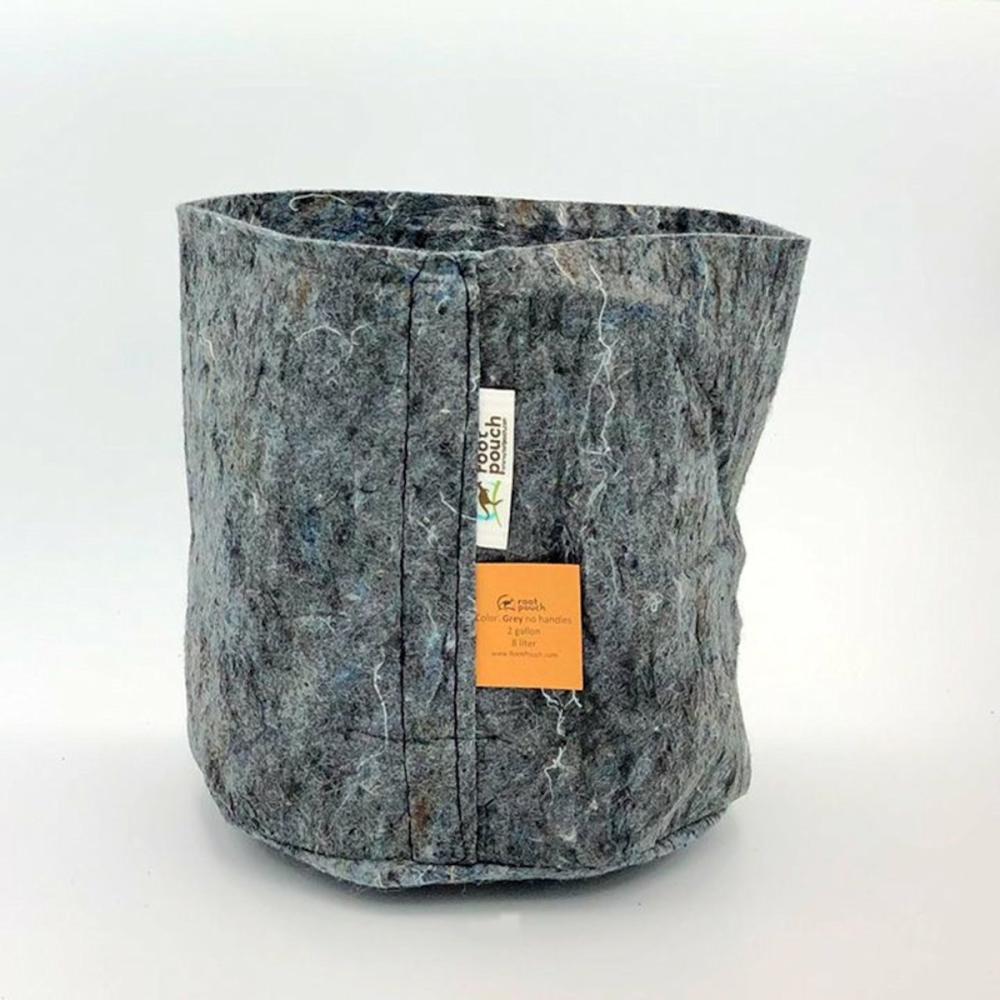 ルーツポーチ　２５×２２ｃｍ　グレー