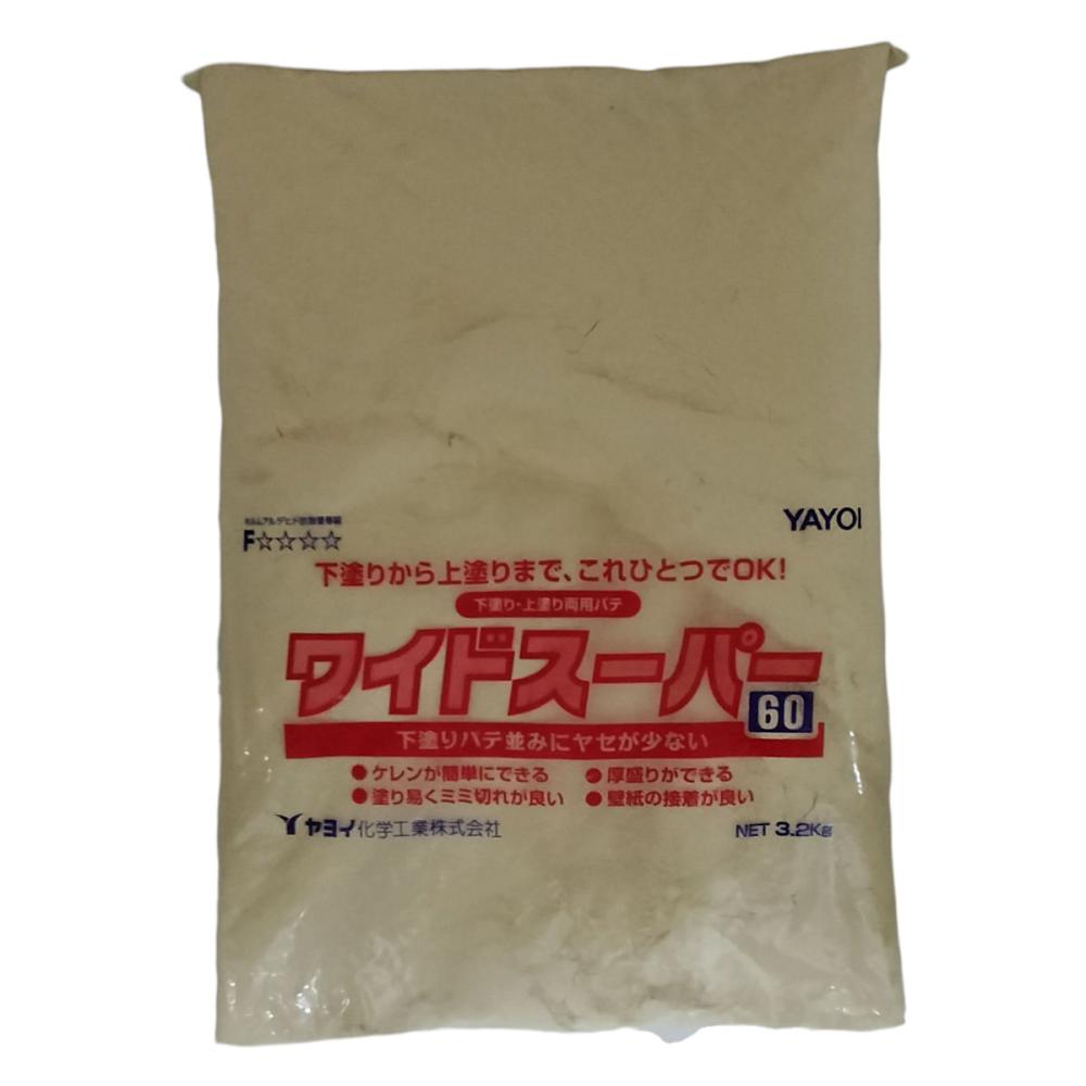 ヤヨイ化学　粉末パテ　ワイドスーパー６０　３．２ｋｇ　１袋