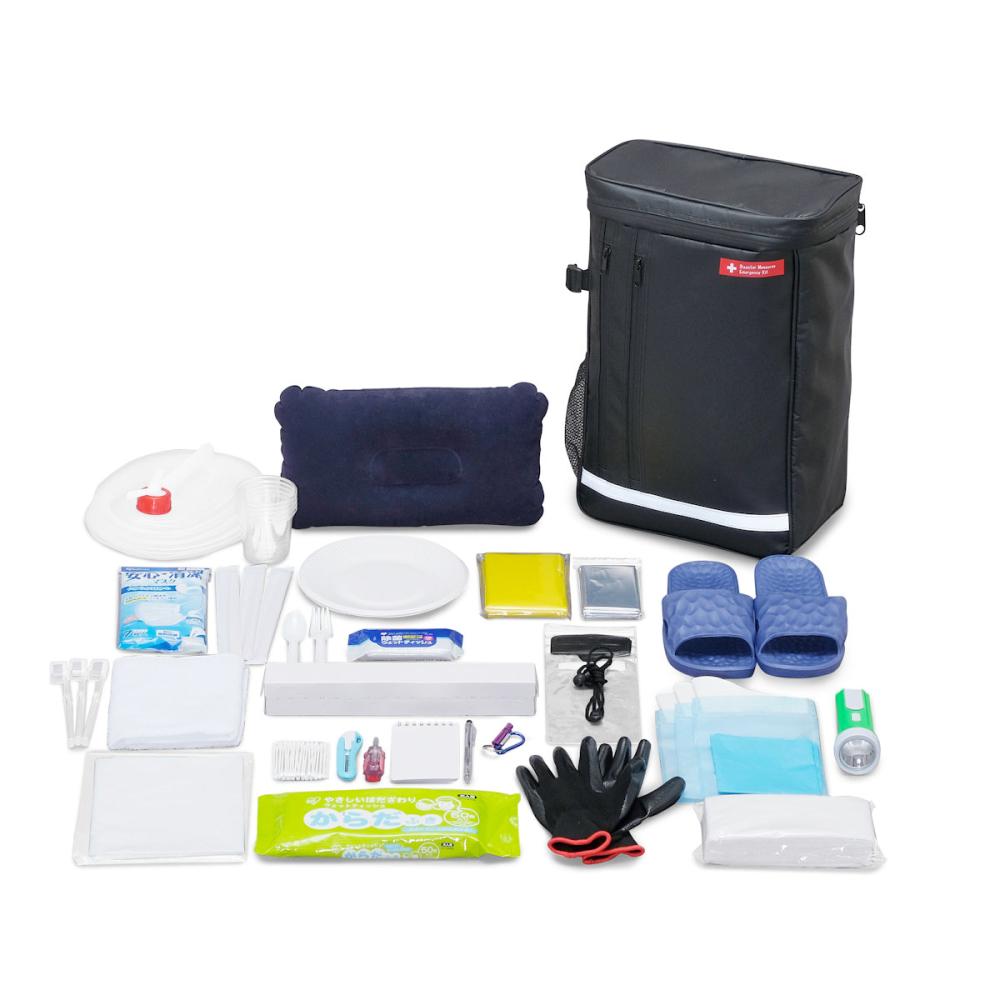 アイリスオーヤマ　防災セット　１人用　２７点　ＢＳ１－２７　ブラック