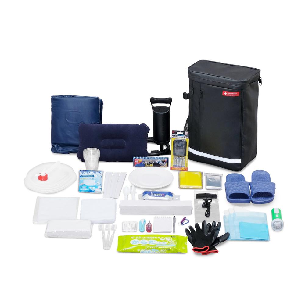 アイリスオーヤマ　防災セット　１人用　３１点　ＢＳ１－３１　ブラック