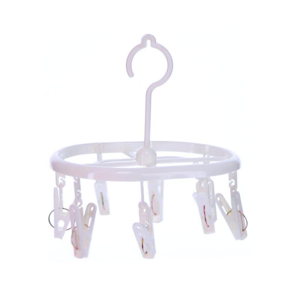 アテーナライフ　小物ハンガー　８ピンチ　ホワイト