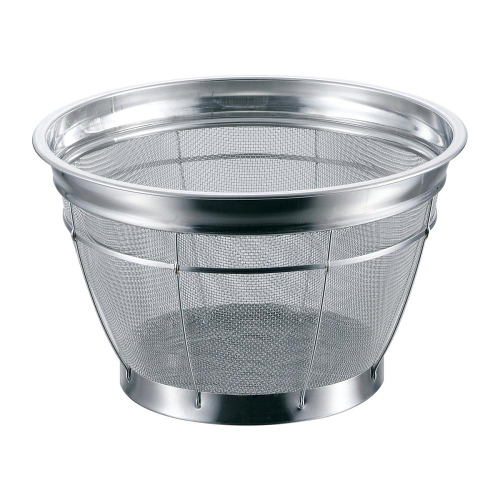 本間冬治工業　弁慶　ＢＫ　深型ザル　米揚普通目　２７．５ｃｍ　１２メッシュ　３升