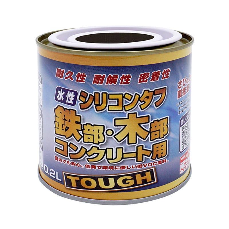 ニッペホームプロダクツ　水性高耐久鉄部木部用塗料　ブラックチョコレート　０．２Ｌ