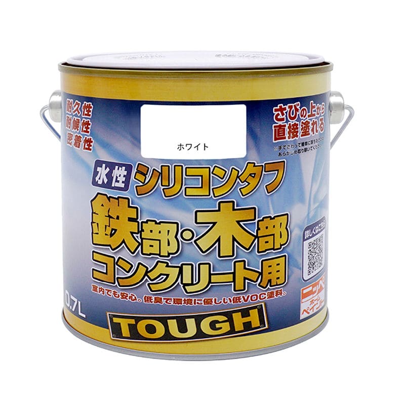 ニッペホームプロダクツ　水性高耐久鉄部木部用塗料　ホワイト　０．７Ｌ