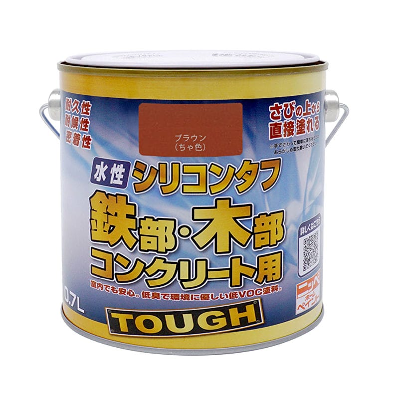ニッペホームプロダクツ　水性高耐久鉄部木部用塗料　ブラウン　０．７Ｌ