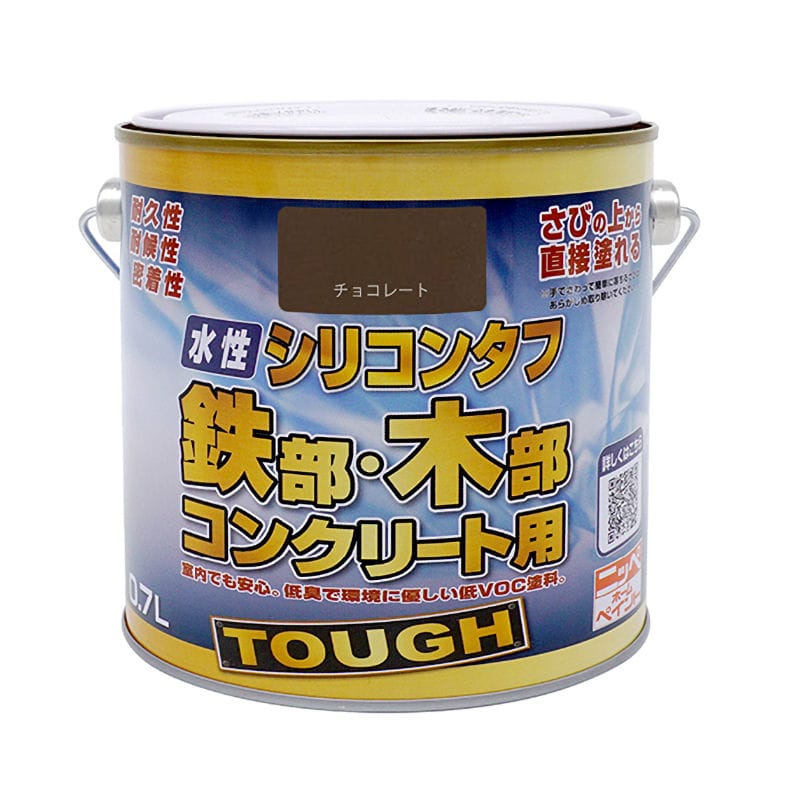 ニッペホームプロダクツ　水性高耐久鉄部木部用塗料　チョコレート　０．７Ｌ