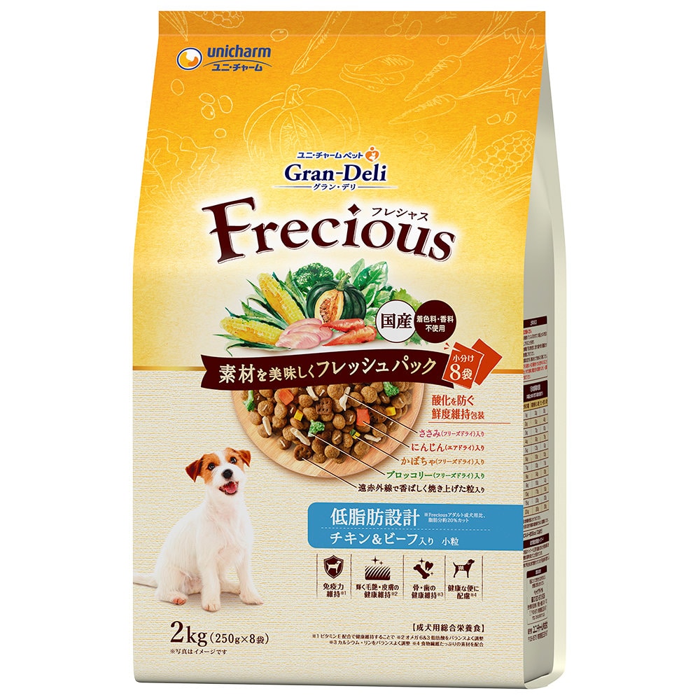 ユニ・チャーム　グラン・デリ　フレシャス　成犬用　低脂肪チキン＆ビーフ入り　２ｋｇ