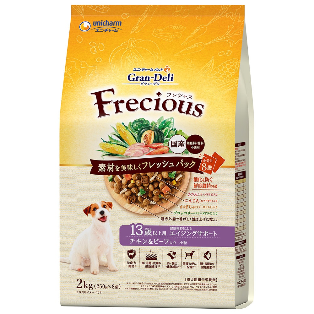 ユニ・チャーム　グラン・デリ　フレシャス　１３歳以上　チキン＆ビーフ入り　２ｋｇ