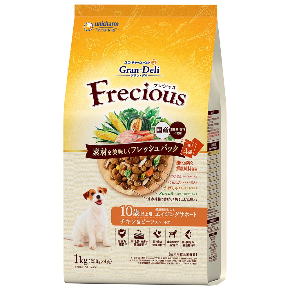 ユニ・チャーム　グラン・デリ　フレシャス　１０歳以上　チキン＆ビーフ入り　１ｋｇ
